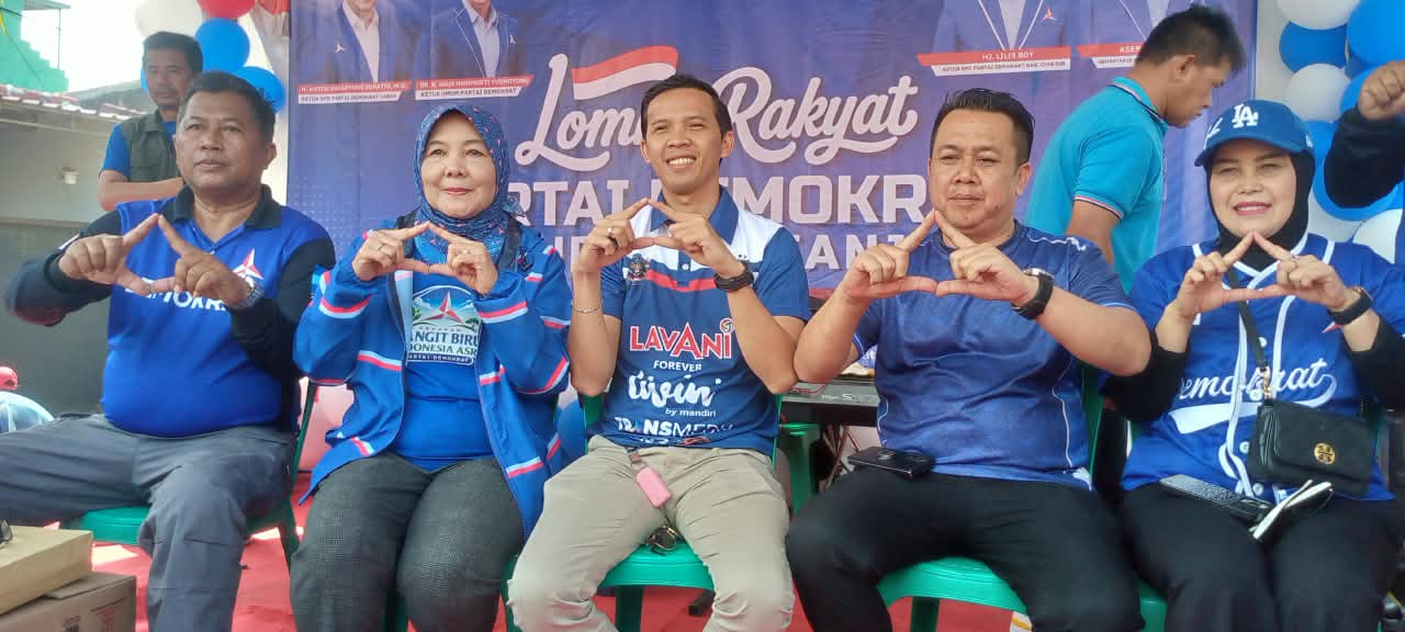 Momen HUT RI "81 Partai Demokrat Meriahkan Pesta Rakyat dan Sosialisasikan Program Pusat " jelang Ultah " Partai 2026